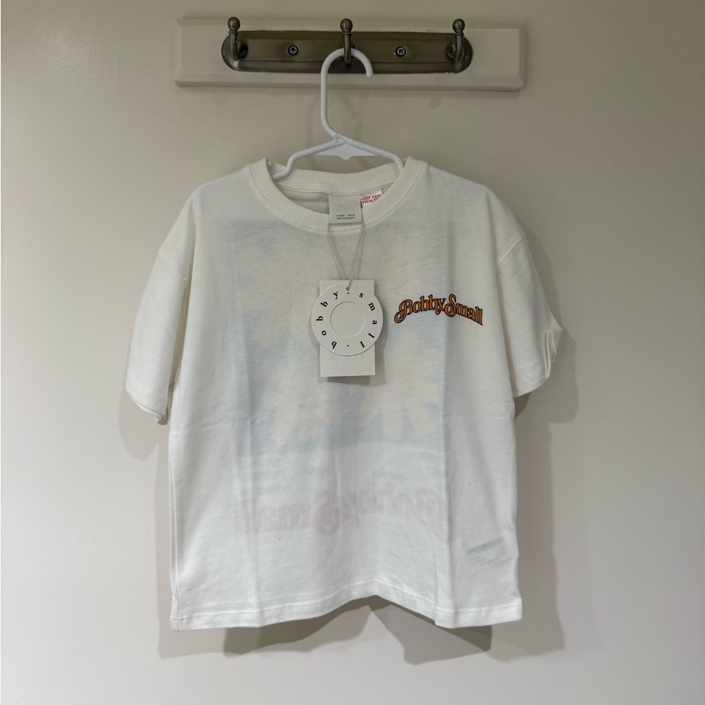 Zara Bobby Small Flower Tee 5 Years NWT